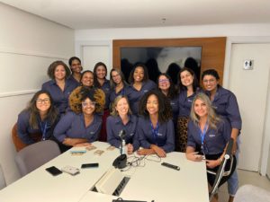 Colaboradoras de Salvador reunidas no lançamento do grupo de afinidade.